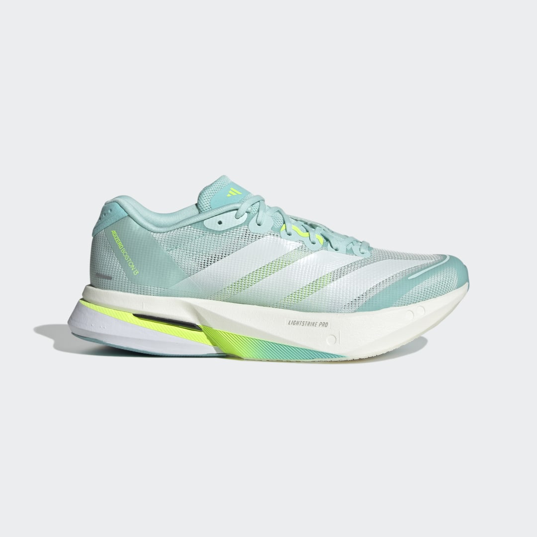 adidas Adizero Boston 13 Semi Flash Aqua / Zero Metalic / Lucid Lemon femme