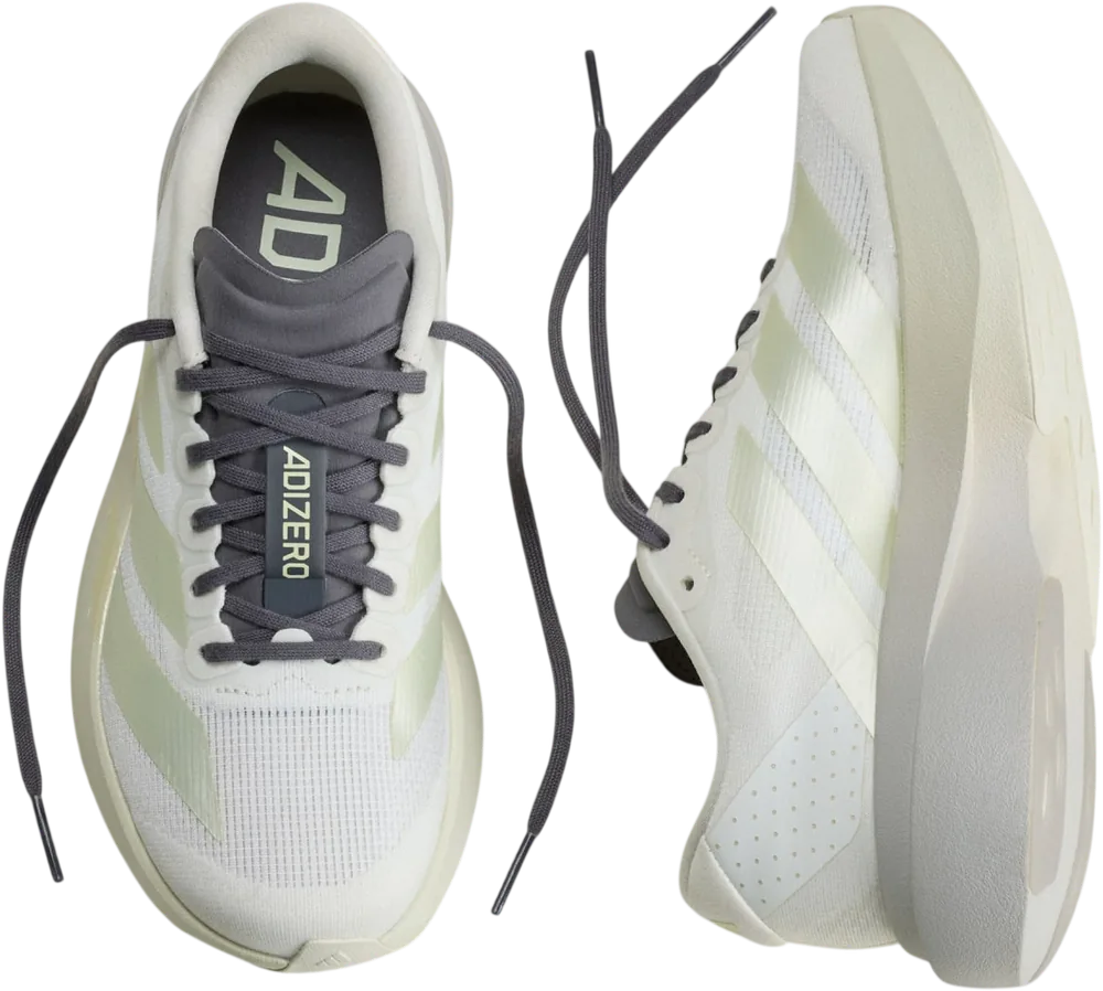 adidas Adizero EVO SL Off White / Ice Gold Met. / Granite femme, vue de dessus