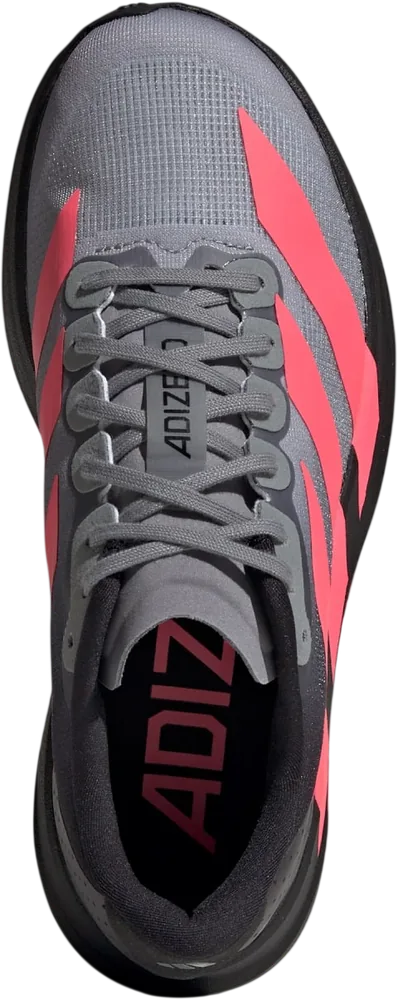 adidas Adizero EVO SL Core Black / Solar Turbo / Light Onix femme, vue de dessus