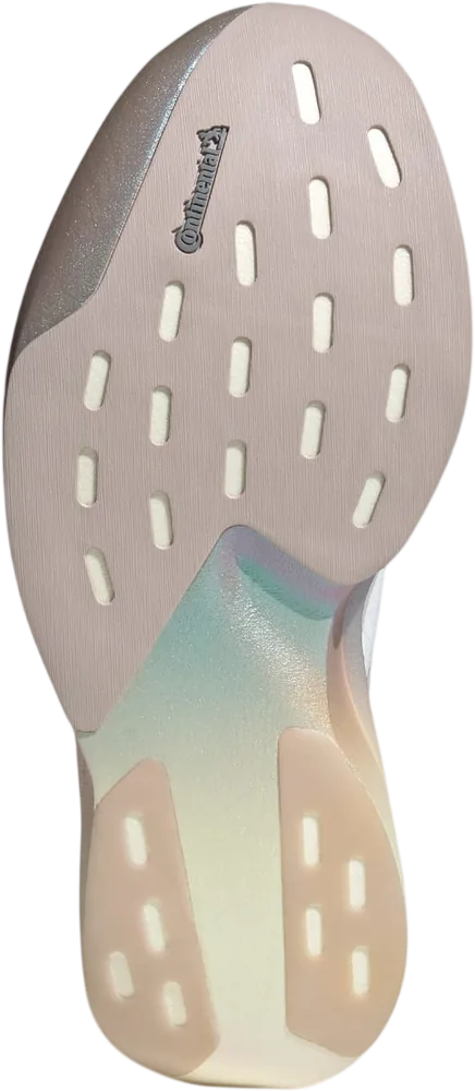 adidas Adizero EVO SL Crystal White / Grey Two / Matt Purple Met. femme, semelle extérieure