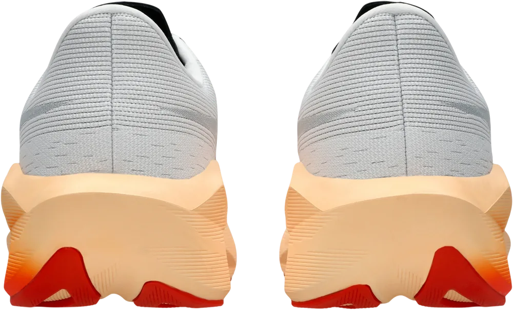 ASICS Novablast 6 White / Orange Glow homme, vue arrière