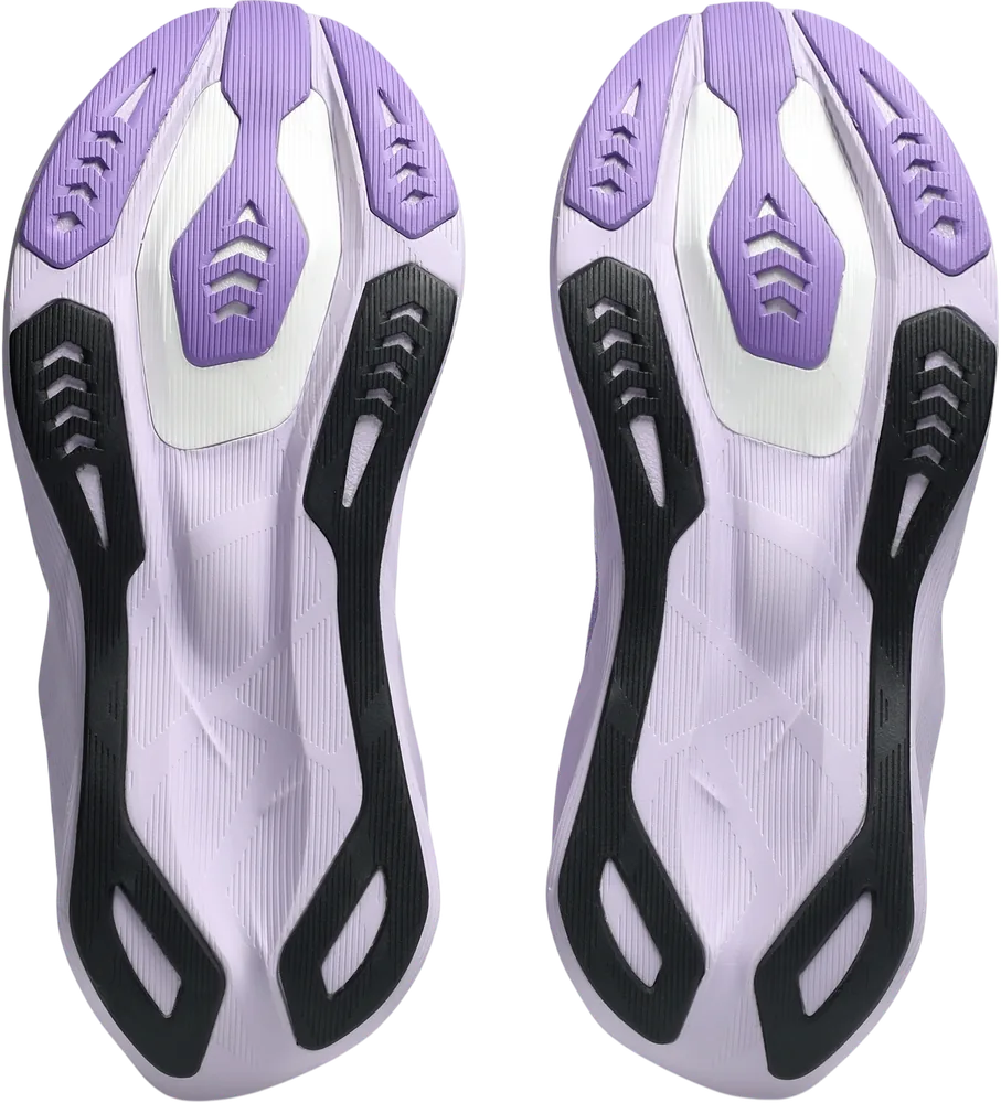 ASICS Novablast 6 White / Murasaki femme, semelle extérieure
