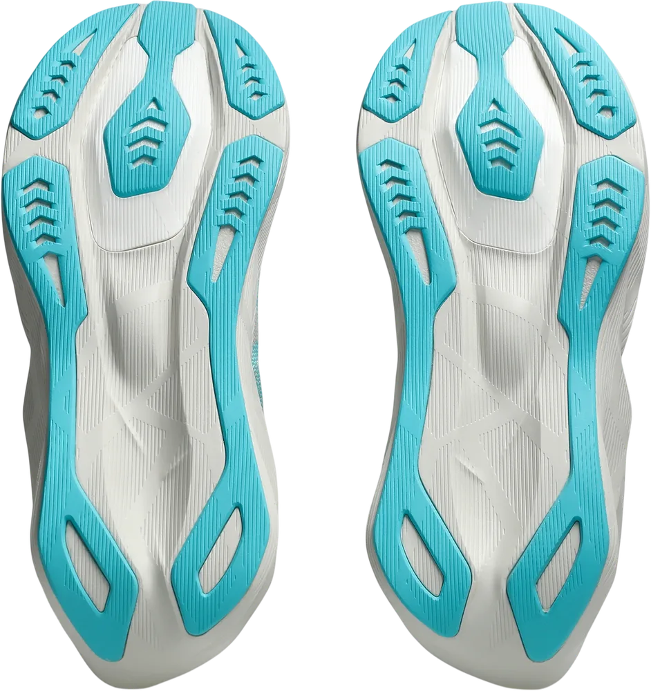 ASICS Novablast 6 Soft Oat / Energy Aqua femme, semelle extérieure