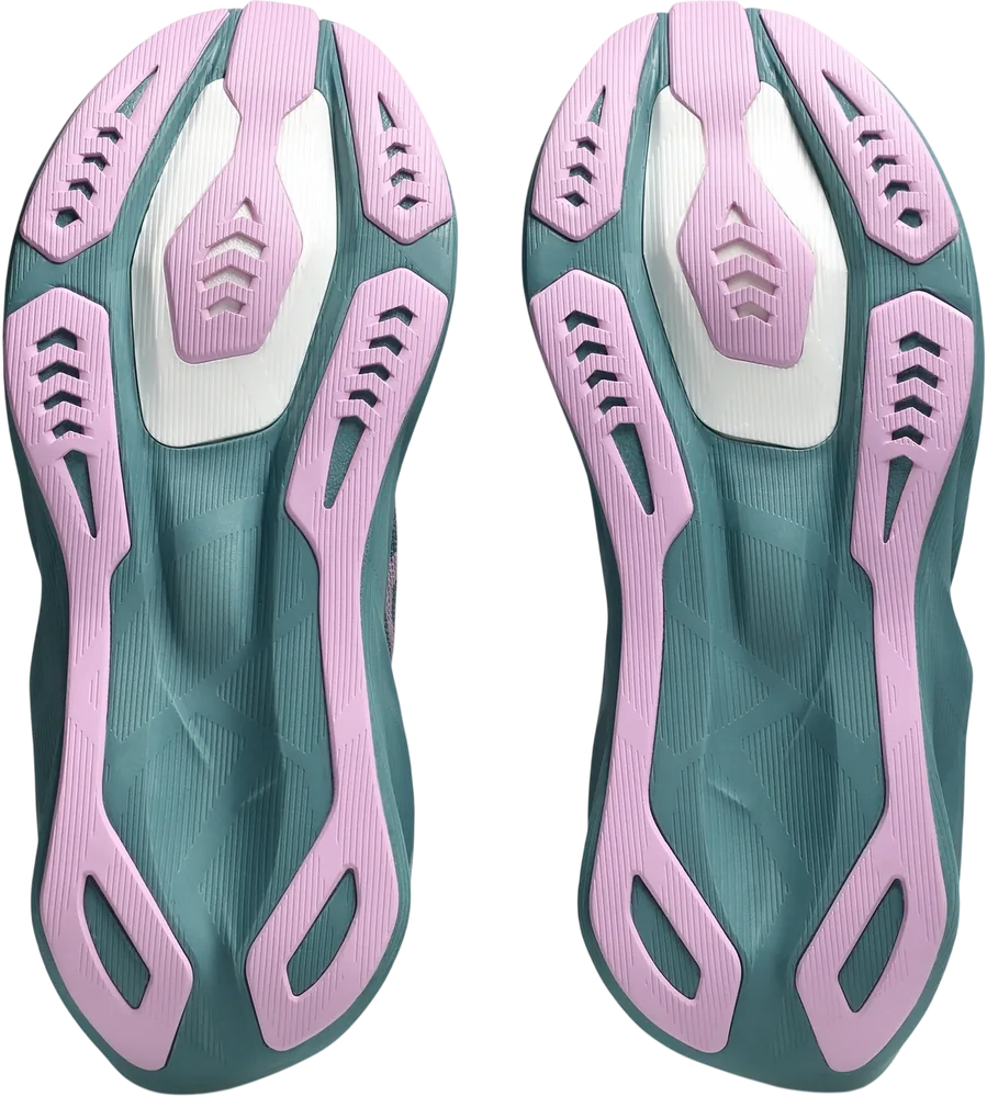ASICS Novablast 6 Foggy Teal / Hazy Lilac femme, semelle extérieure
