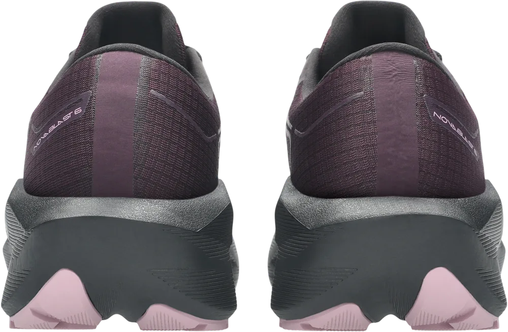 ASICS Novablast 6 GTX Dark Aubergine / Black femme, vue arrière