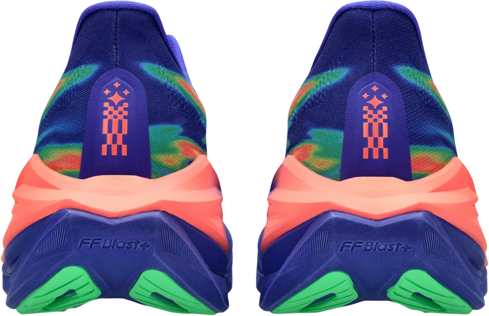 ASICS Superblast 3 Cobalt Burst / Light Orange unisexe, vue arrière