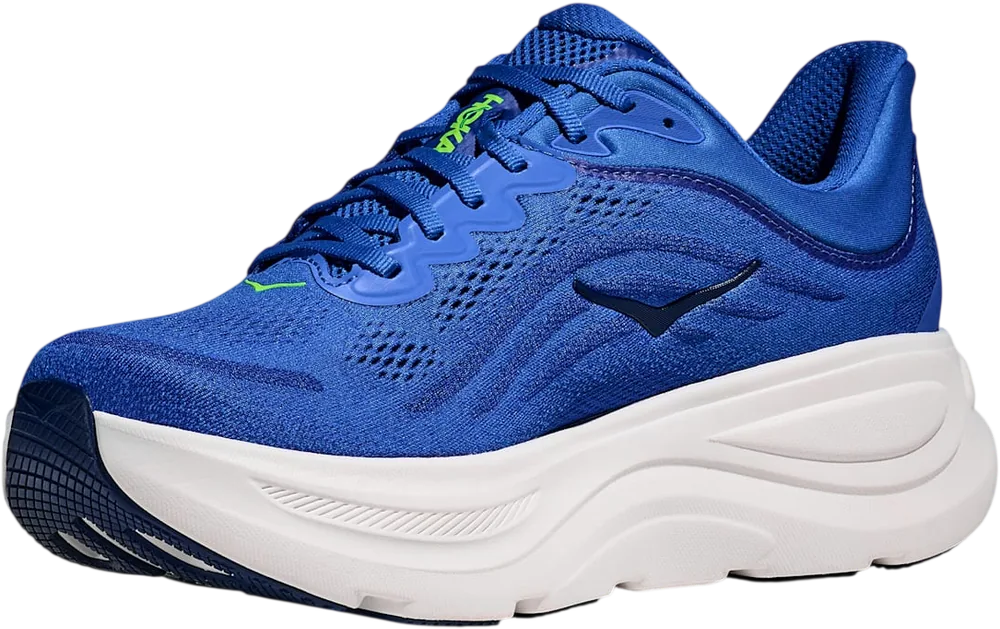 HOKA Bondi 9 Cobalt Blue / Ultramarine, vue trois quarts