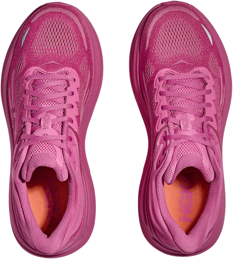 HOKA Bondi 9 Crabapple/Crabapple, vue de dessus