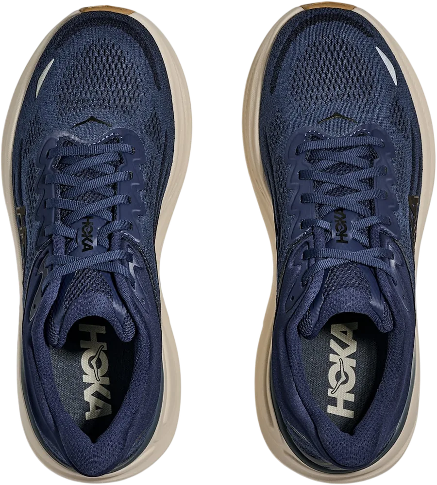 HOKA Bondi 9 Midnight Blue/Varsity Navy, vue de dessus