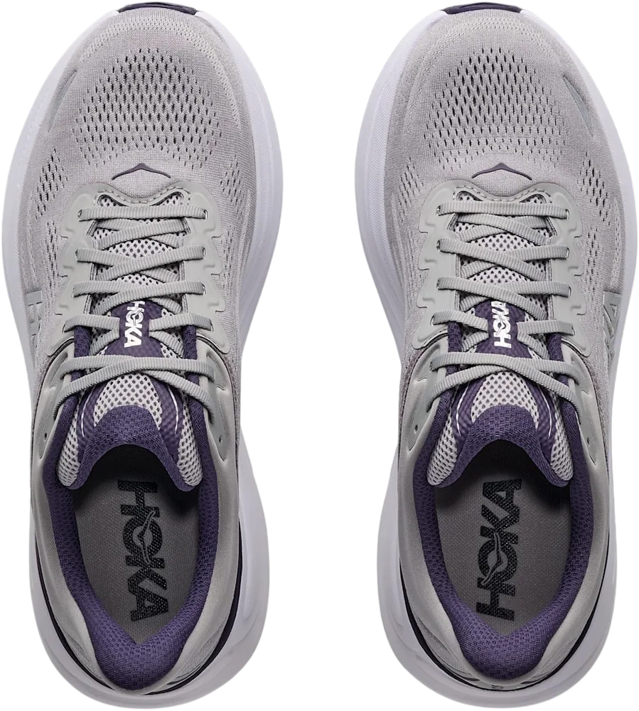 HOKA Bondi 9 Stellar Grey/Squid Ink, vue de dessus