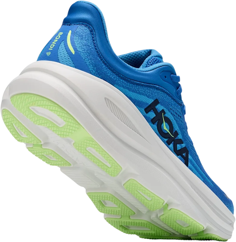 HOKA Bondi 9 Virtual Blue/Soft Cobalt, vue trois quarts