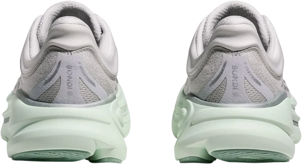 HOKA Bondi 9 Cosmic Grey/Sea Glass, vue arrière
