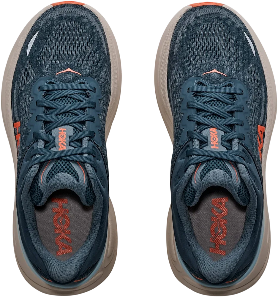 HOKA Bondi 9 Faded Navy/Slate Blue, vue de dessus