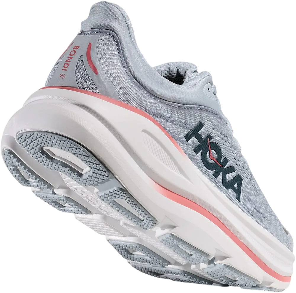 HOKA Bondi 9 Mineral Blue/Washed Blue, vue trois quarts