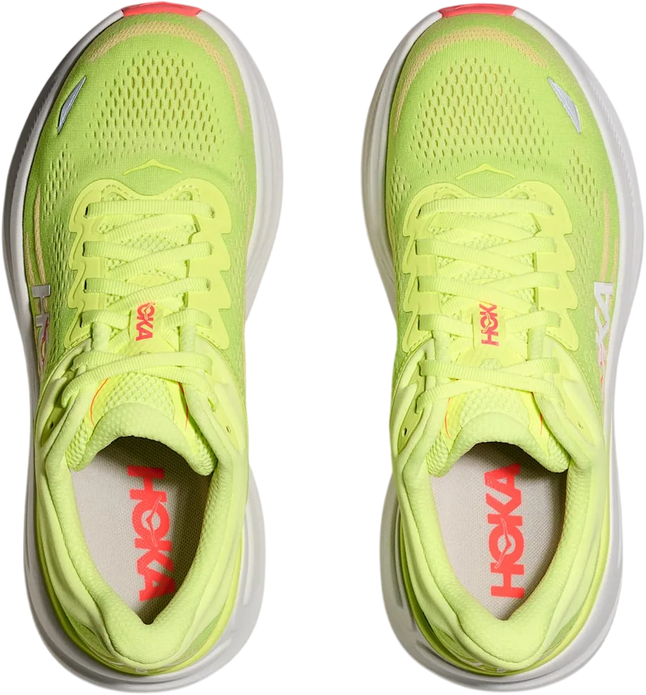 HOKA Bondi 9 Neon Yuzu/Sunlight, vue de dessus