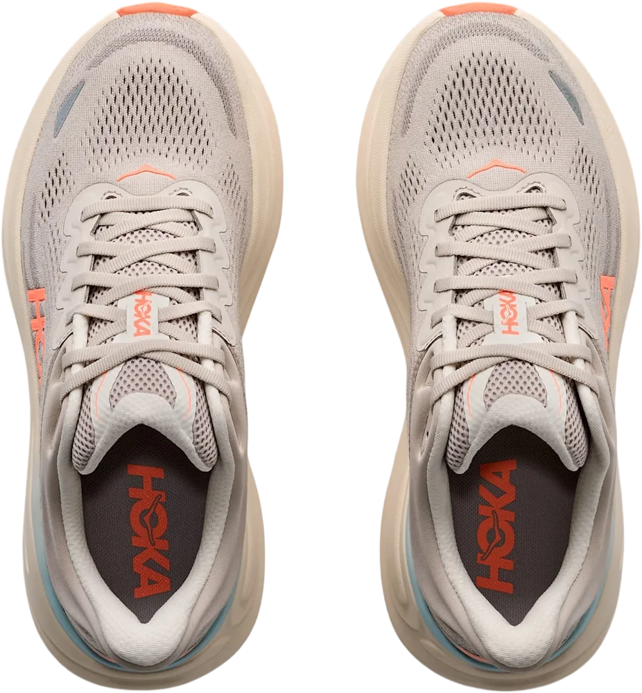 HOKA Bondi 9 River Rock Grey/Mineral Ore, vue de dessus