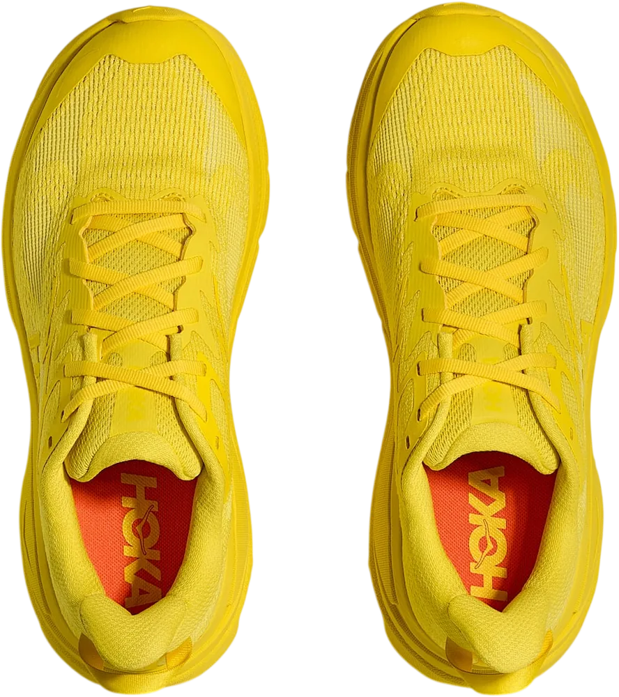 HOKA Challenger 8 Electric Lemon/Electric Lemon, vue de dessus