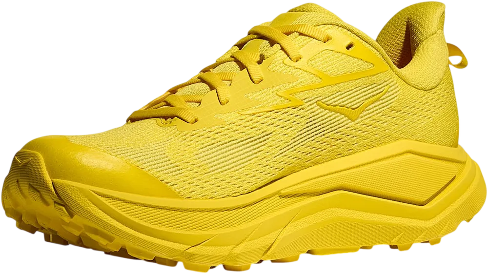 HOKA Challenger 8 Electric Lemon/Electric Lemon, vue trois quarts