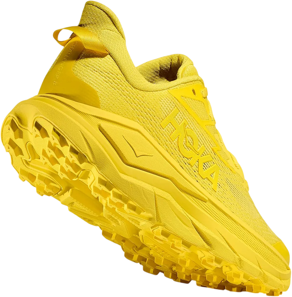 HOKA Challenger 8 Electric Lemon/Electric Lemon, vue trois quarts