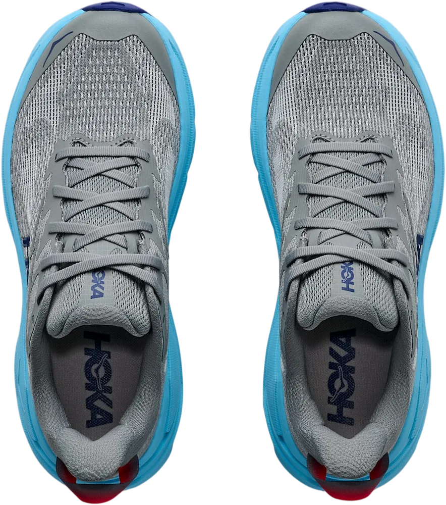 HOKA Challenger 8 Galactic Grey/Soaring Blue, vue de dessus