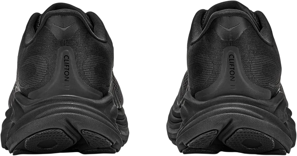 HOKA Clifton 11 Black, vue arrière