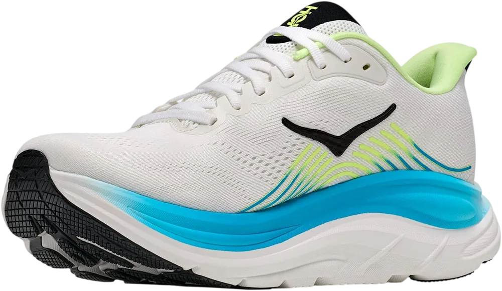 HOKA Clifton 11 Frost/Black, vue trois quarts
