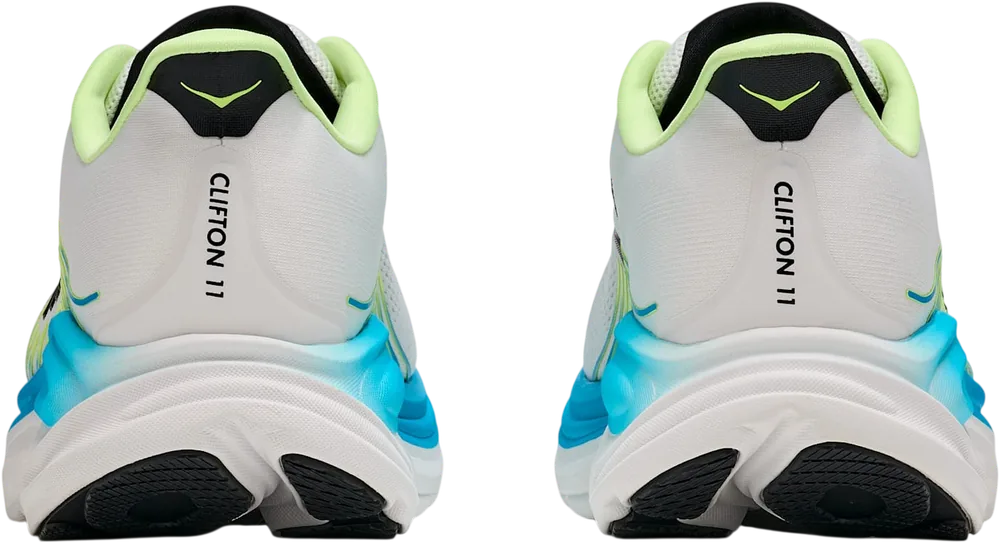 HOKA Clifton 11 Frost/Black, vue arrière