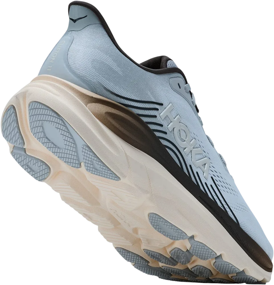 HOKA Clifton 11 Stardust/Alabaster, vue trois quarts