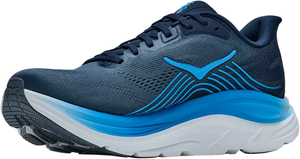 HOKA Clifton 11 Varsity Navy/Faded Navy, vue trois quarts