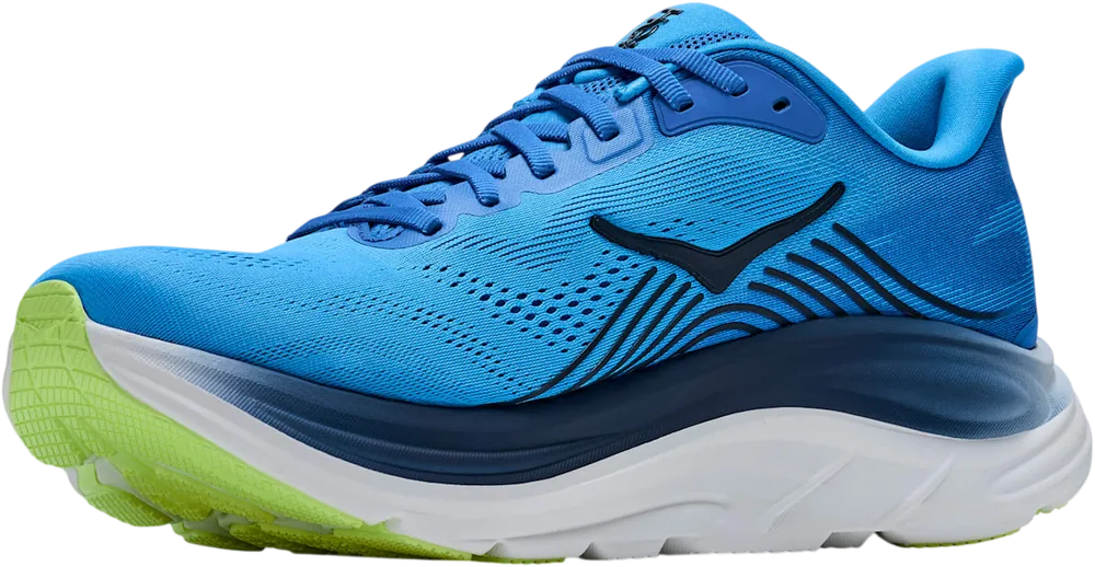HOKA Clifton 11 Virtual Blue/Soft Cobalt, vue trois quarts