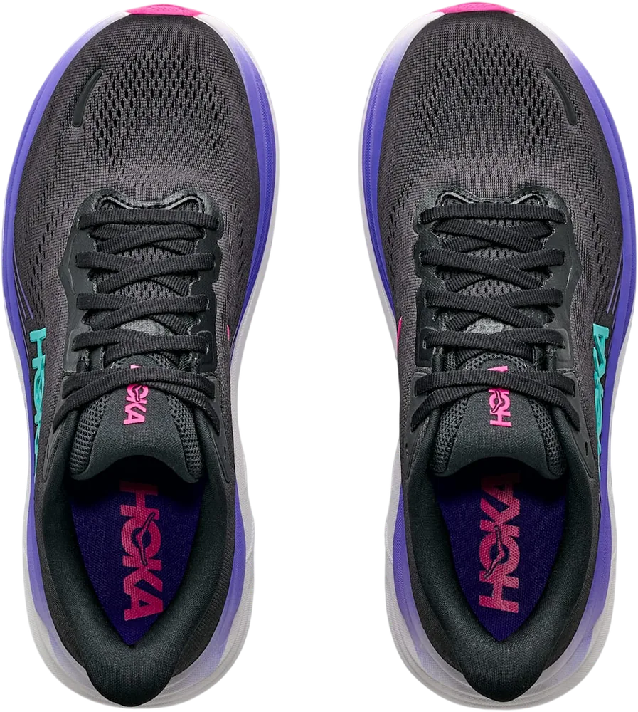HOKA Clifton 11 Black/Neon Nebula, vue de dessus