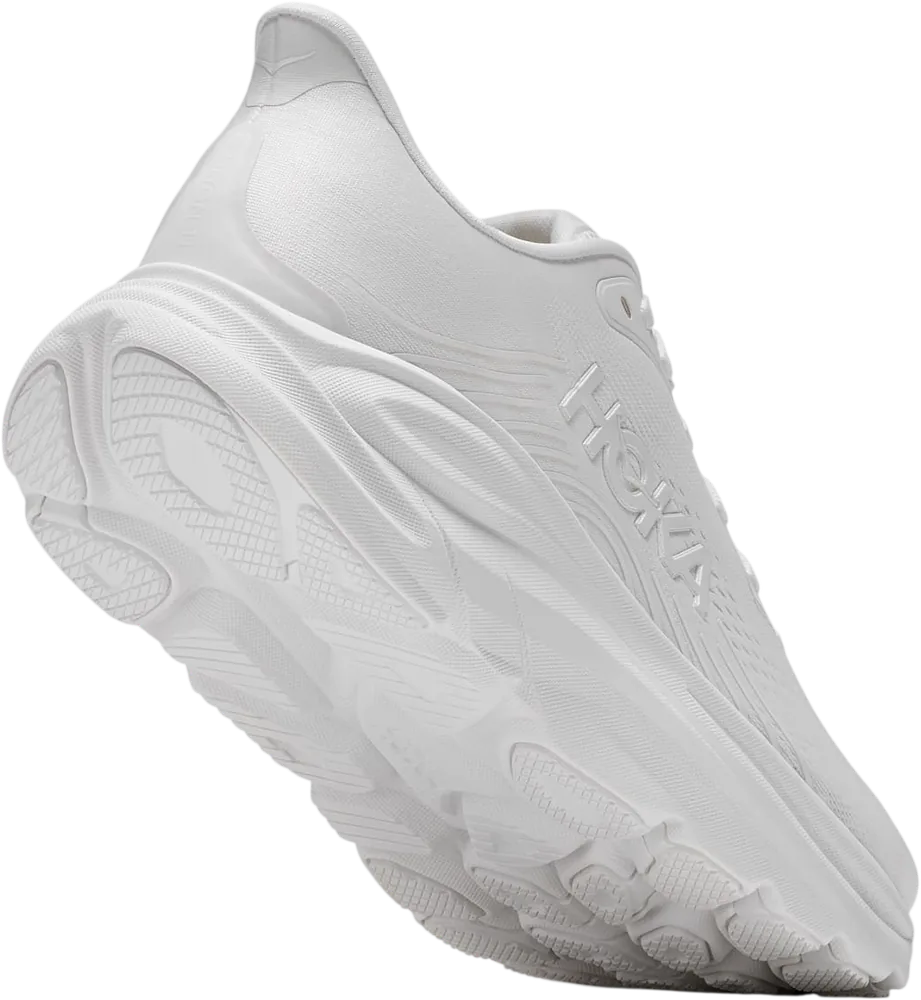 HOKA Clifton 11 White, vue trois quarts
