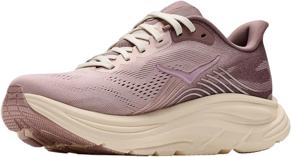 HOKA Clifton 11 Pink Opal/Quartzite, vue trois quarts