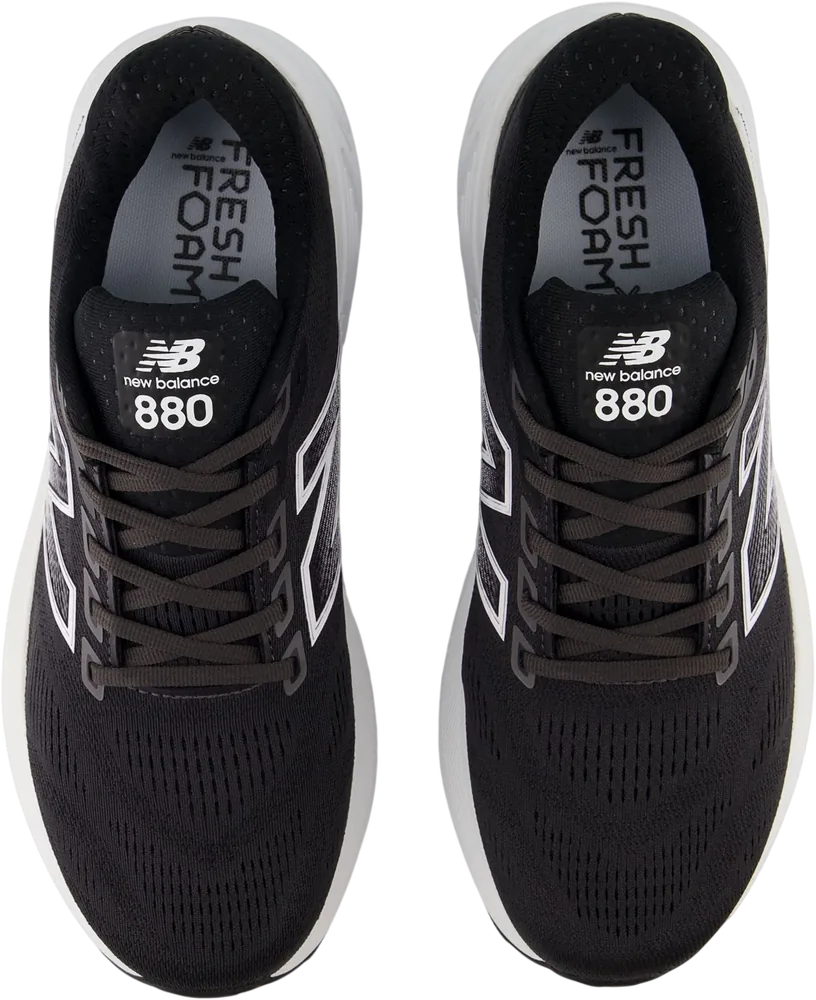 New Balance Fresh Foam X 880v15 Black / White / Reflection homme, vue de dessus