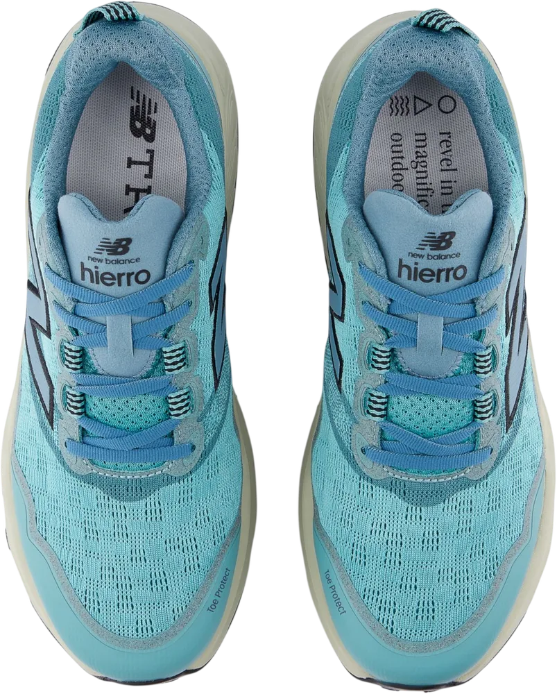 New Balance Fresh Foam X Hierro v9 Faded Teal / Black homme, vue de dessus