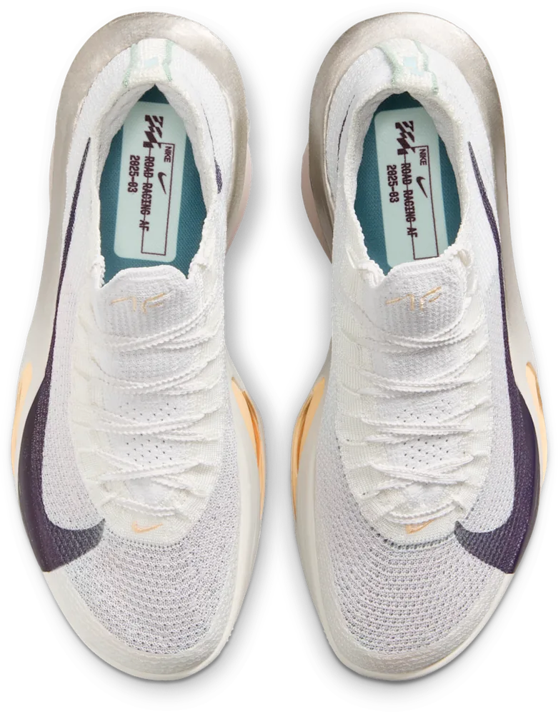 Nike Alphafly 3 Platinum Tint / Ocean Cube, vue de dessus