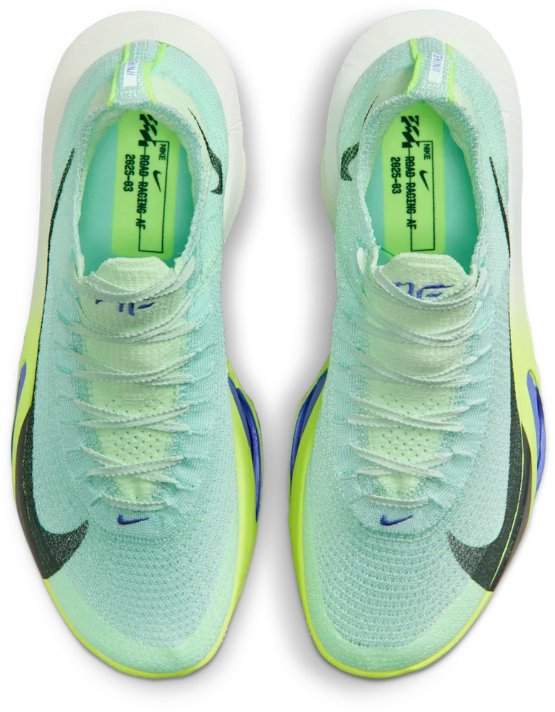 Nike Alphafly 3 Barely Green / Volt Tint, vue de dessus
