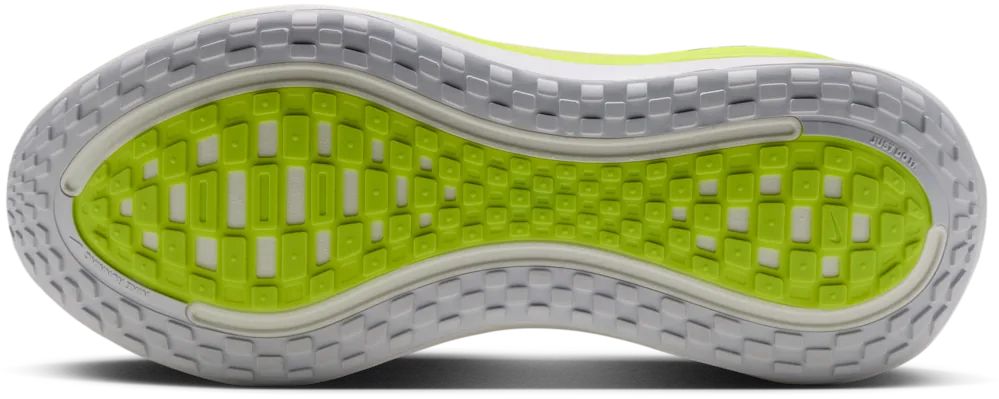 Nike Vomero Plus Blanc / Lemon Venom, semelle extérieure
