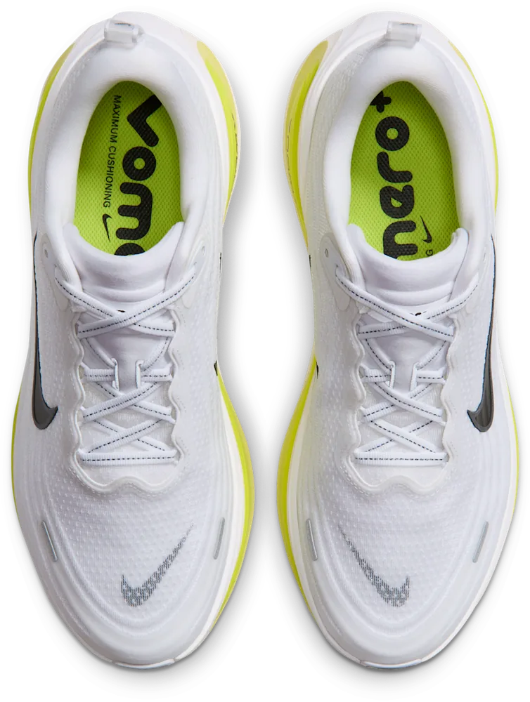 Nike Vomero Plus Blanc / Lemon Venom, vue de dessus