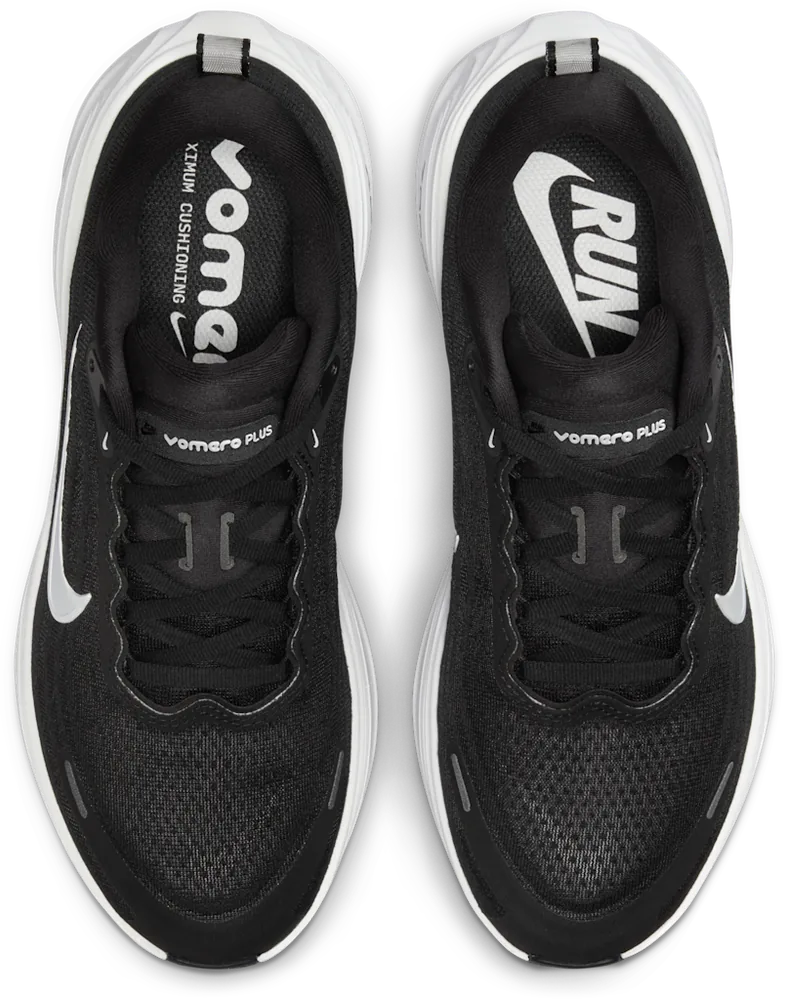 Nike Vomero Plus Noir / Cool Grey, vue de dessus