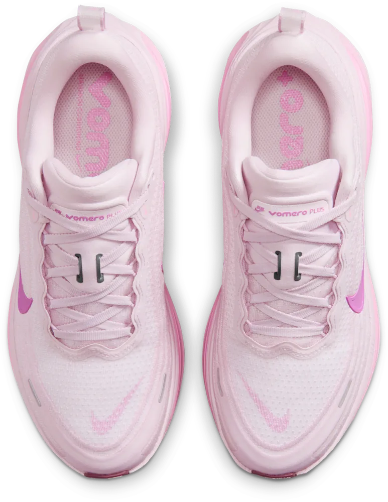 Nike Vomero Plus Bleached Lilac / Pink Rise, vue de dessus