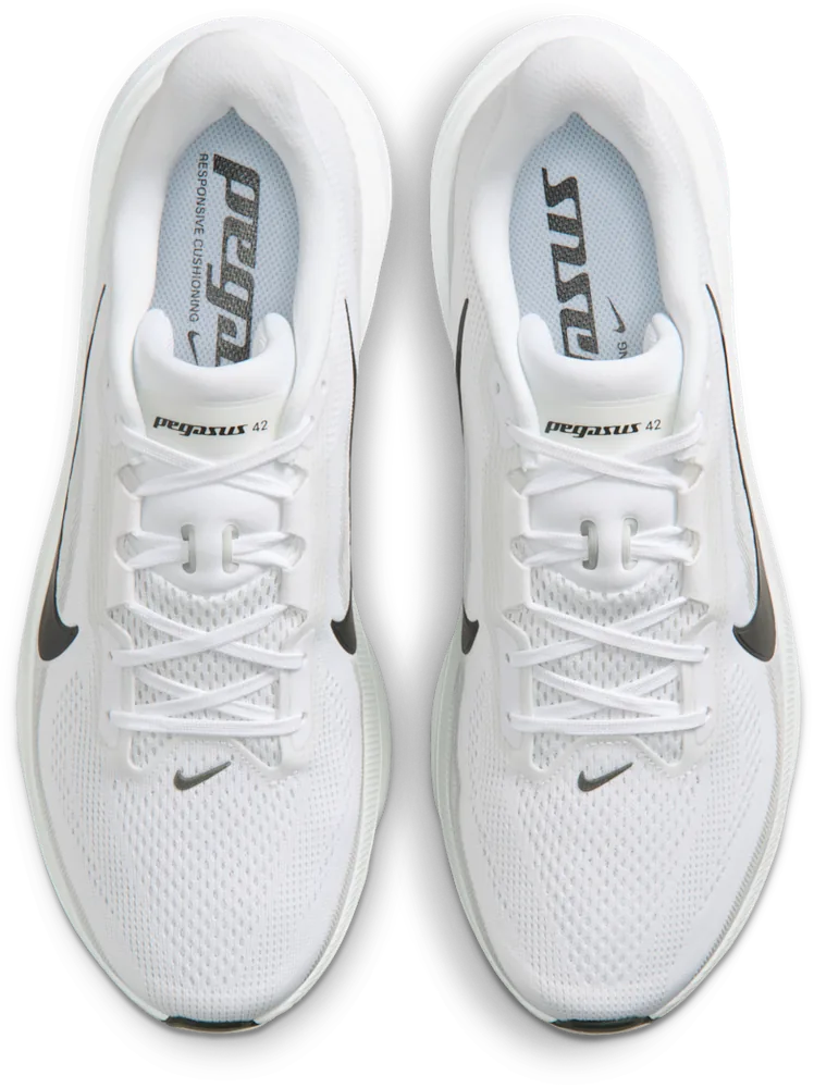 Nike Pegasus 42 Blanc / Photon Dust, vue de dessus