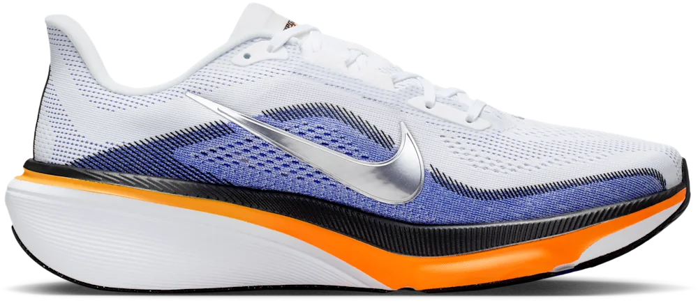 Nike Pegasus 42 Blanc / Lapis / Total Orange / Metallic Silver homme, profil intérieur