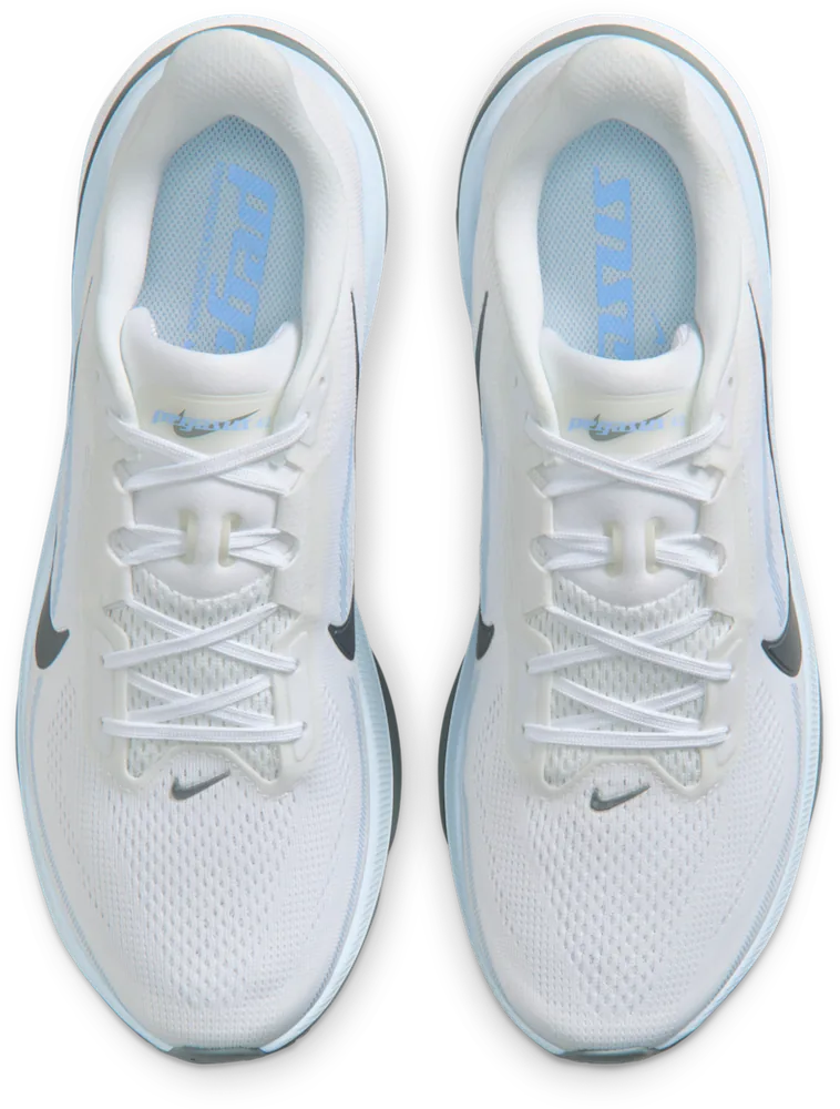 Nike Pegasus 42 Blanc / Grey Fog, vue de dessus