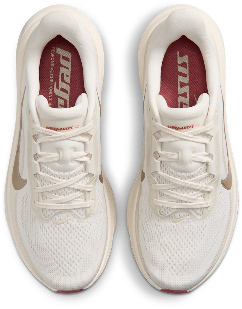 Nike Pegasus 42 Phantom / Chalk, vue de dessus