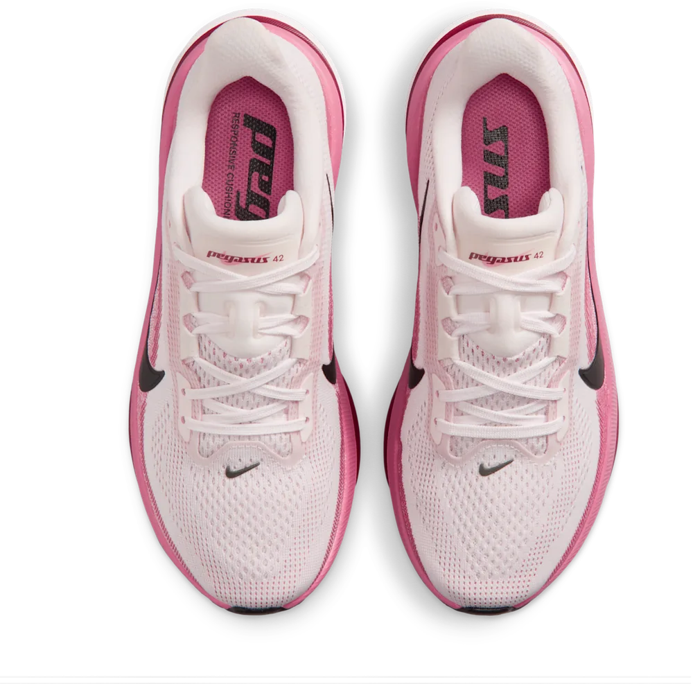 Nike Pegasus 42 Pearl Pink / Peony, vue de dessus