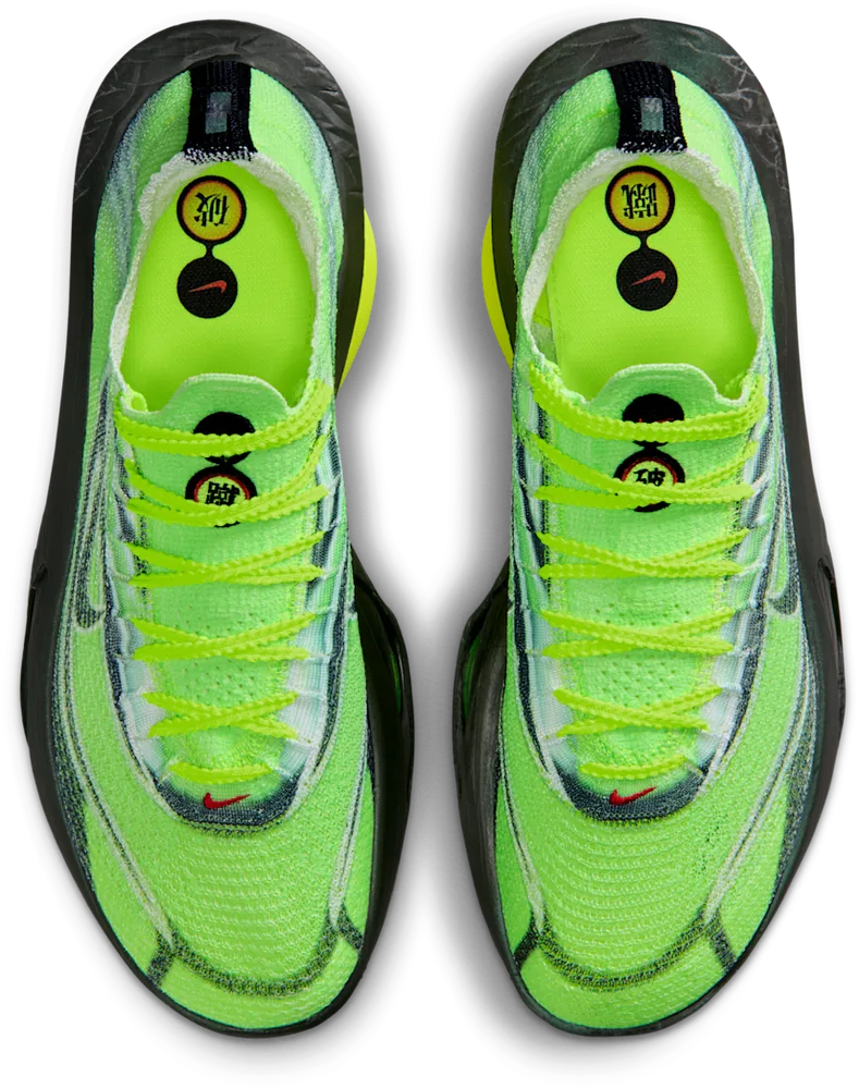 Nike Alphafly 3 Multicolore / Volt, vue de dessus