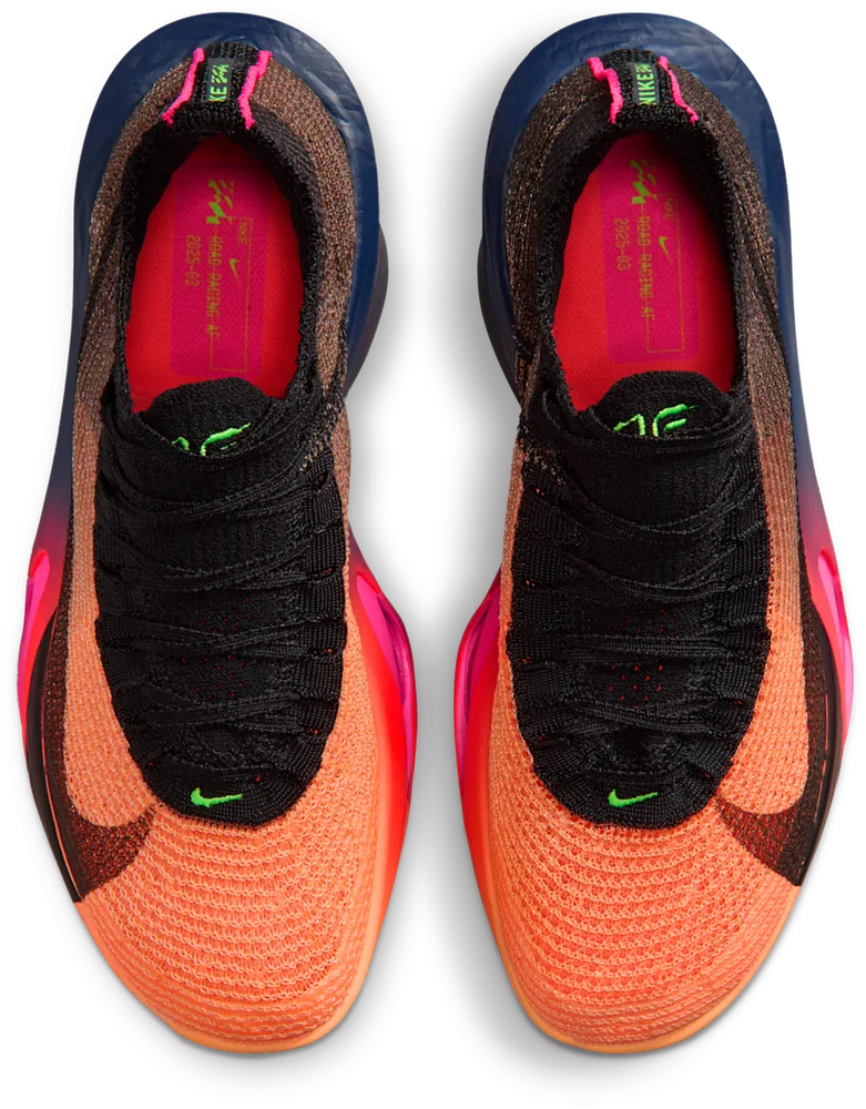 Nike Alphafly 3 Orange Pulse / Purple Dynasty, vue de dessus