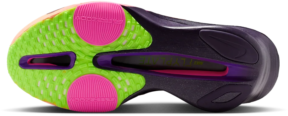 Nike Alphafly 3 Orange Pulse / Purple Dynasty, semelle extérieure
