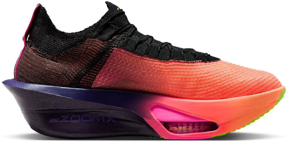 Nike Alphafly 3 Orange Pulse / Purple Dynasty, profil intérieur